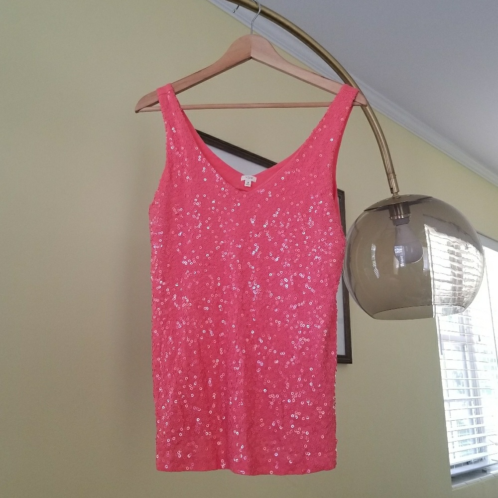 NWOT J Crew Drapey Sequin Top